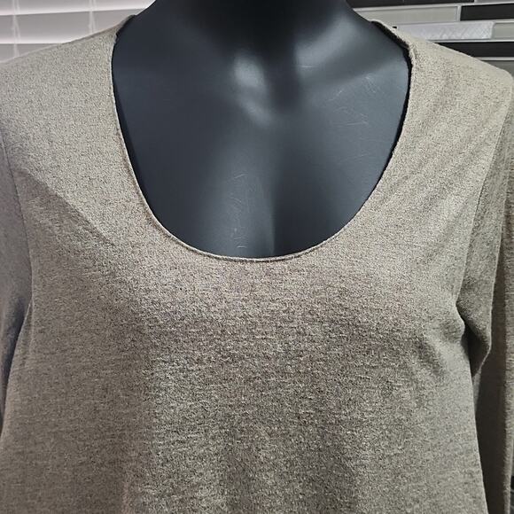 Umgee Light greyish brown long sleeve tunic top. Size Small  (PP4) - Picture 2 of 10